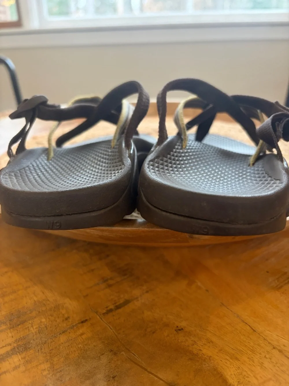 Chaco women’s hipthong  ecotread brown stripe circus backless sandal size 9 - Picture 3 of 15